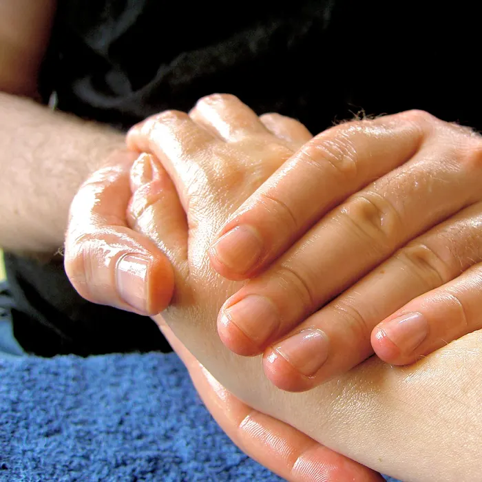 Detalle de terapia manual